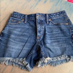 Size two high rise shorts